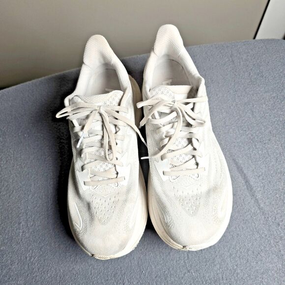 Hoka Clifton 10 Womens Size 10B White Running Shoes Ultra Light Cushion Comfort - Picture 1 of 10